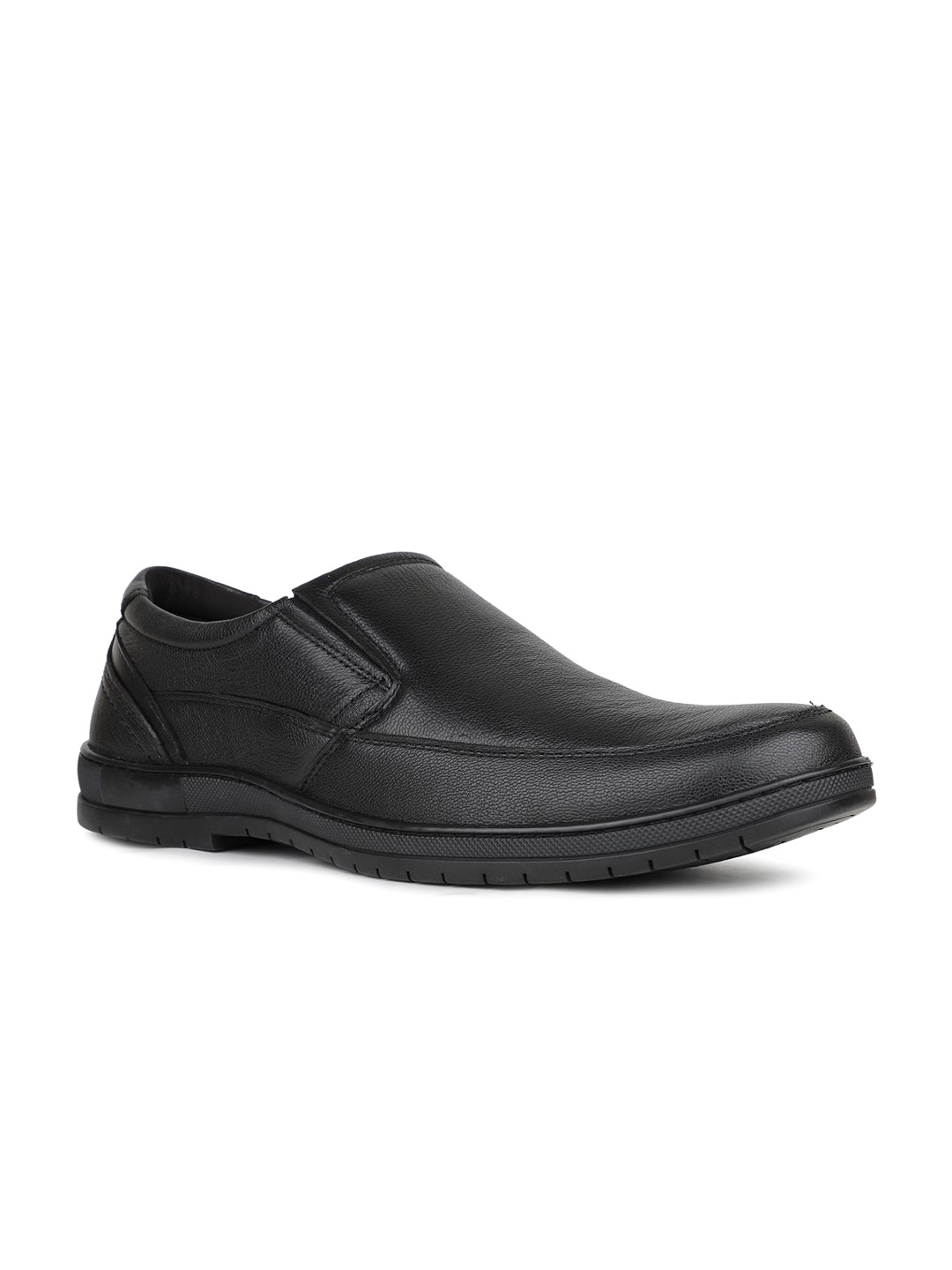 

ATESBER by Inc.5 Men Leather Formal Slip-Ons, Black