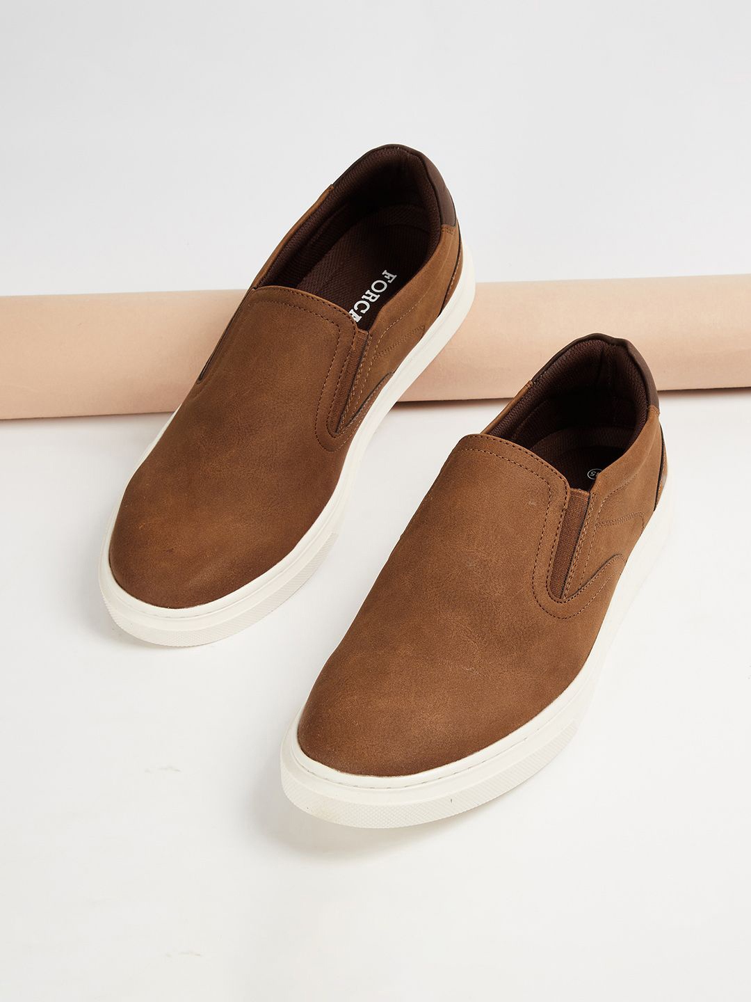 

Forca Men Slip-On Sneakers, Tan