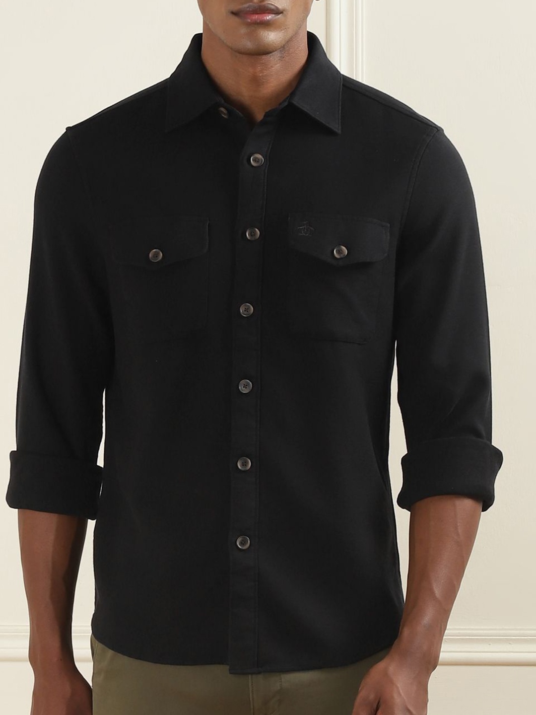 

Original Penguin Men Opaque Casual Shirt, Black