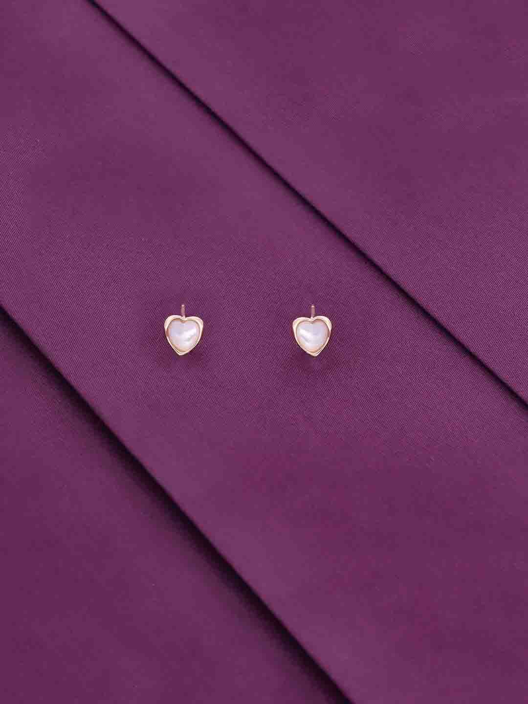 

KAI JEWEL Contemporary Studs Earrings, Rose gold