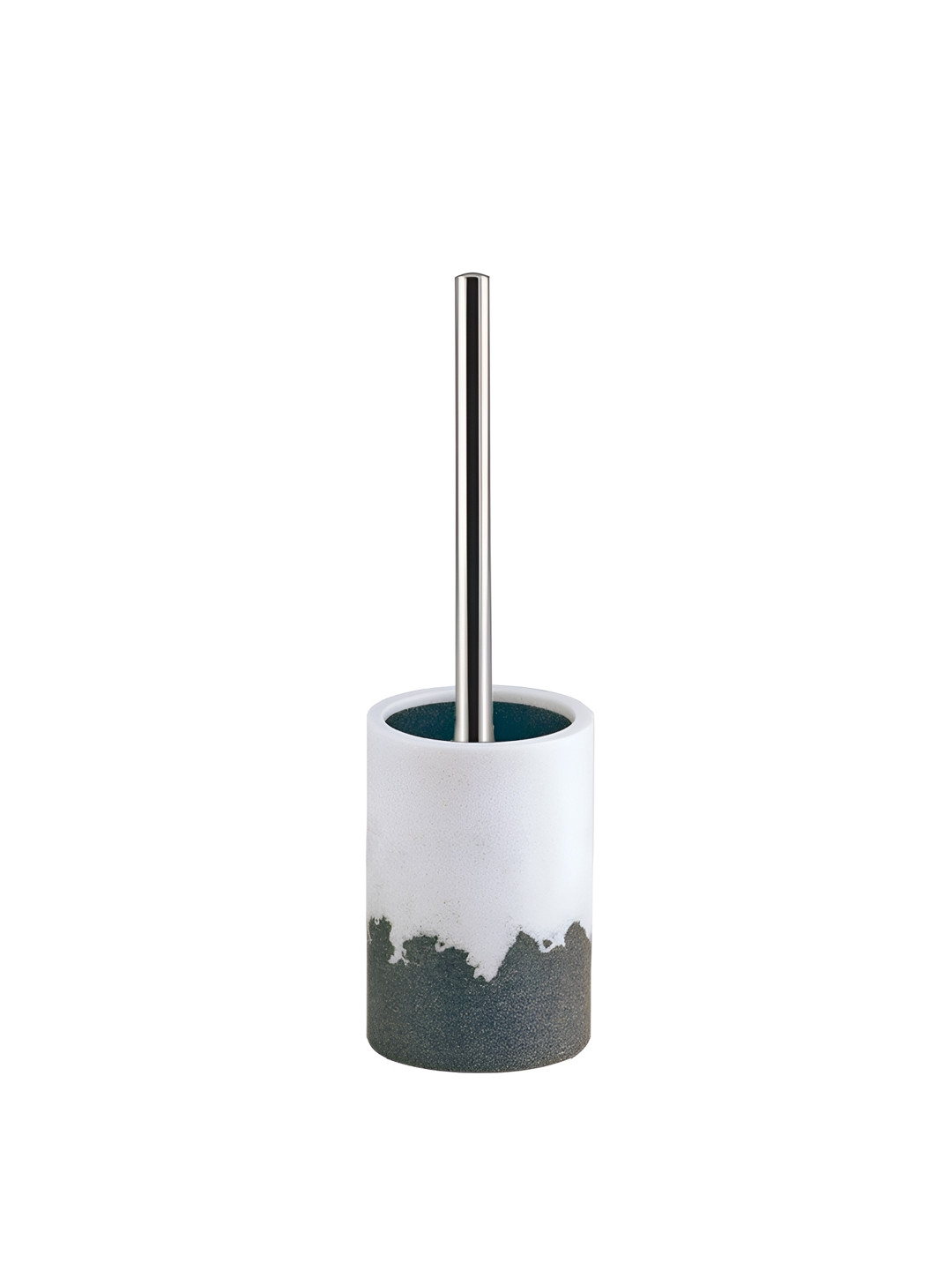 

Freelance White & Brown Textured Polyresin Toilet Brush Holder