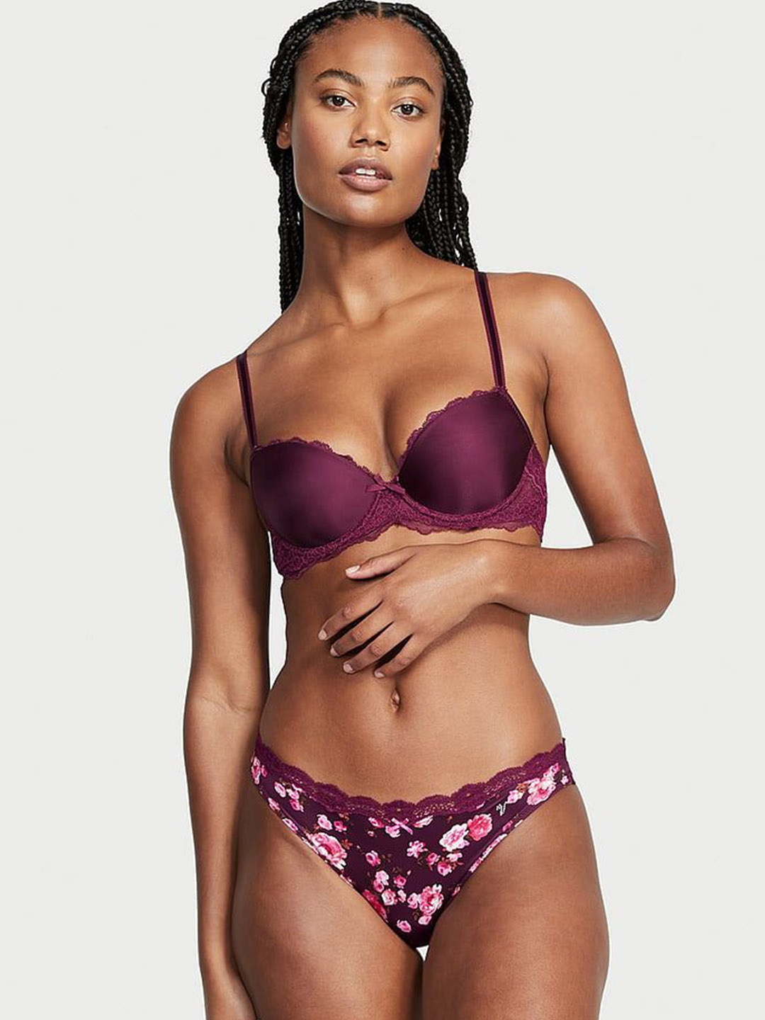 

Victoria's Secret Printed Low Rise Basic Briefs 111760855NQ8, Black