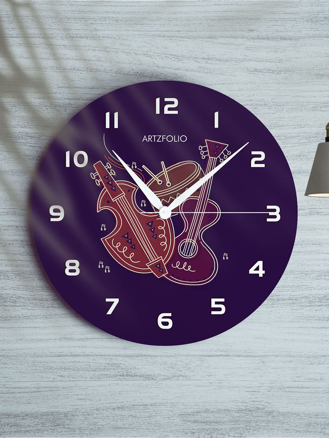 

ArtzFolio Multicoloured Printed Contemporary Wall Clock, Multi