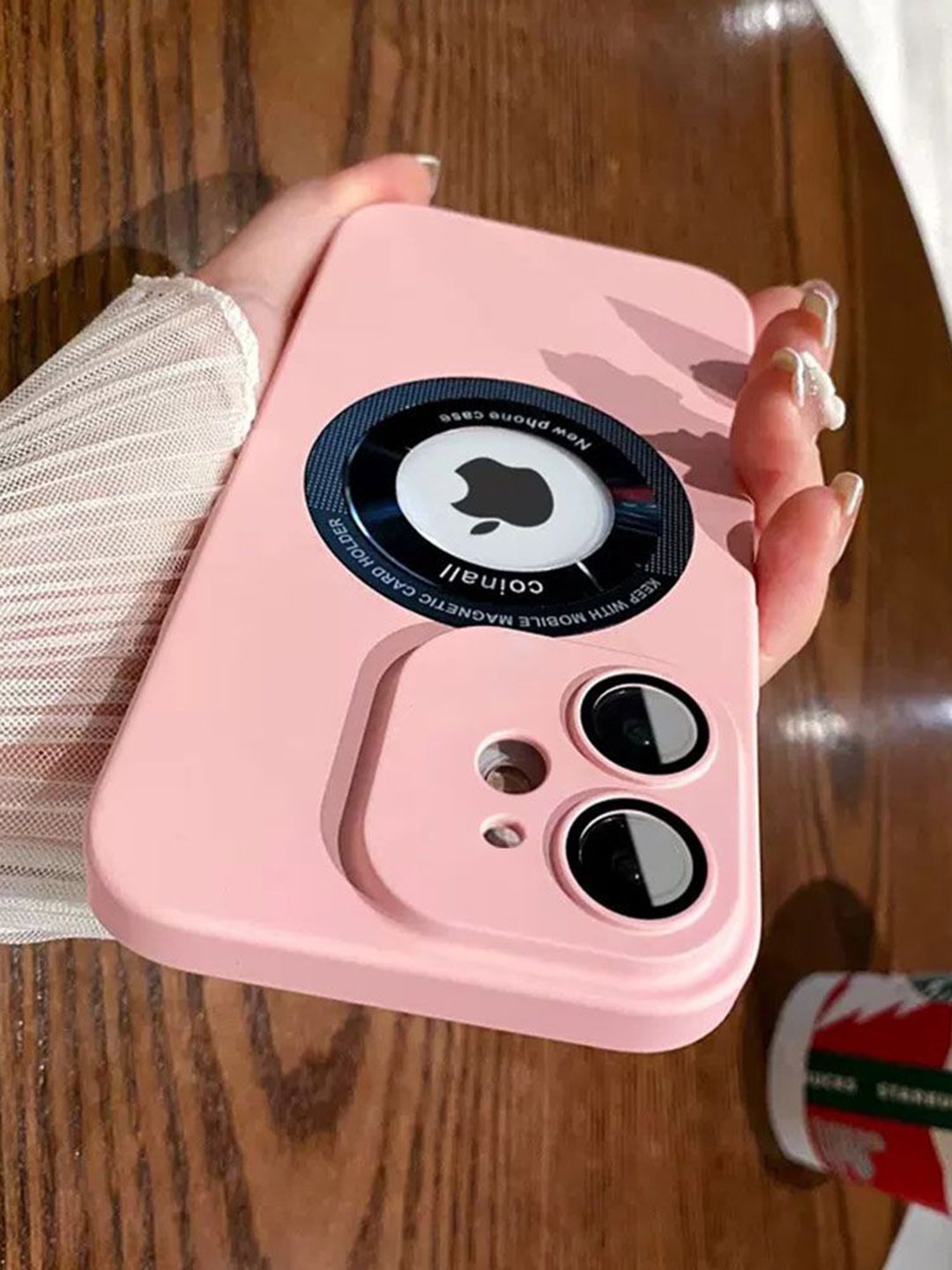 

Luxury Kase Solid Printed iPhone 11 Back Case Mobile Accessories, Pink