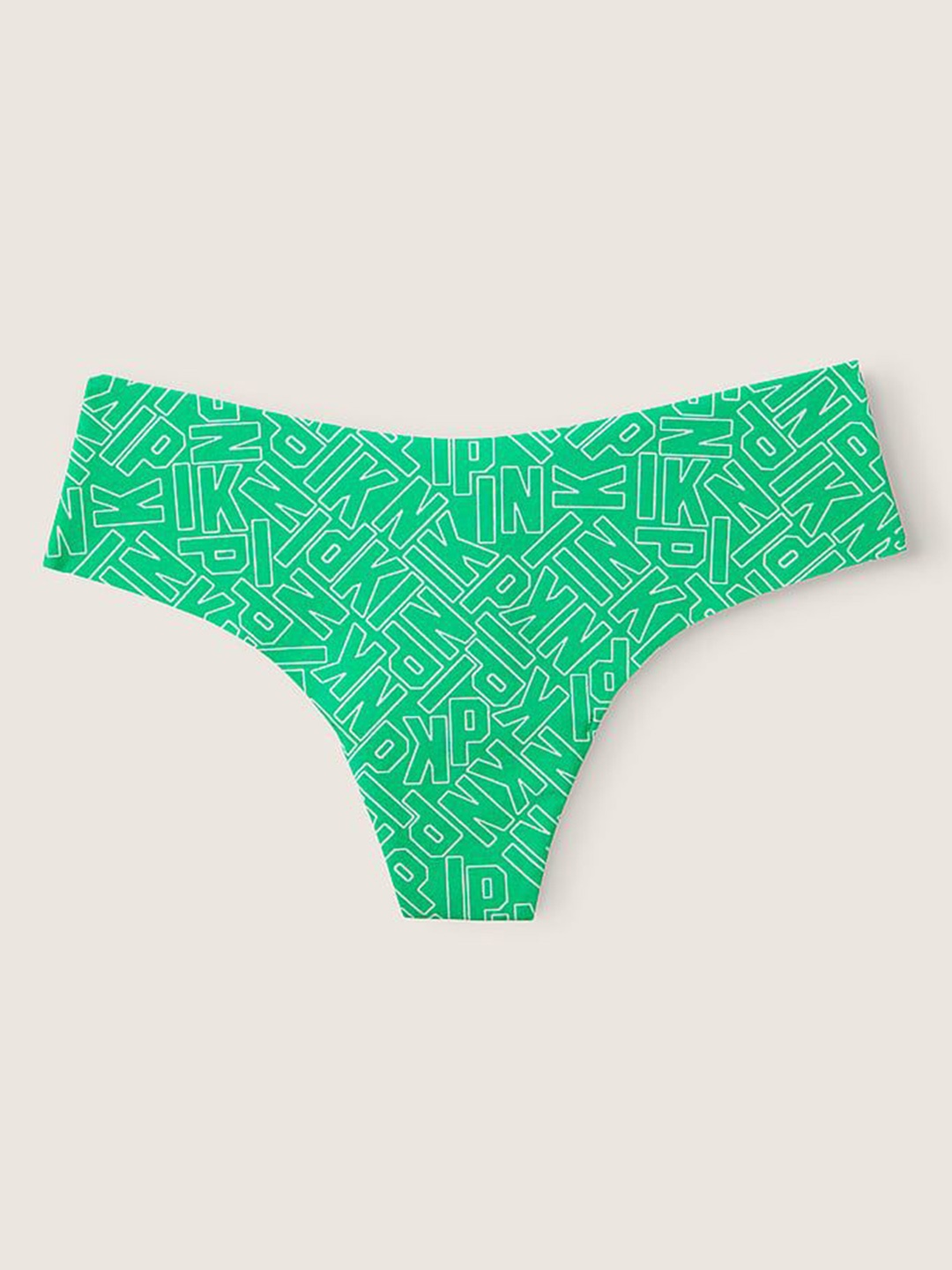 

Victoria's Secret PINK Printed No-Show Thong Brief 111991805KOM, Green