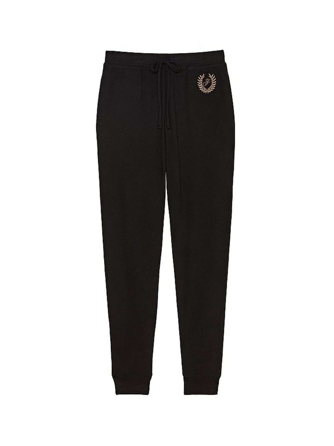 

Victoria's Secret Pink Cozy Mid Rise Sleep Pants, Black