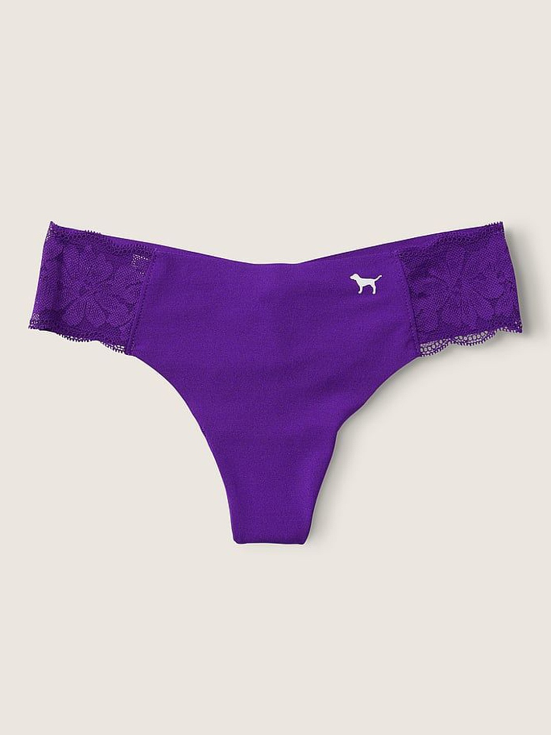 

Victoria's Secret PINK No-Show Thong Panty 1119917836P9, Purple