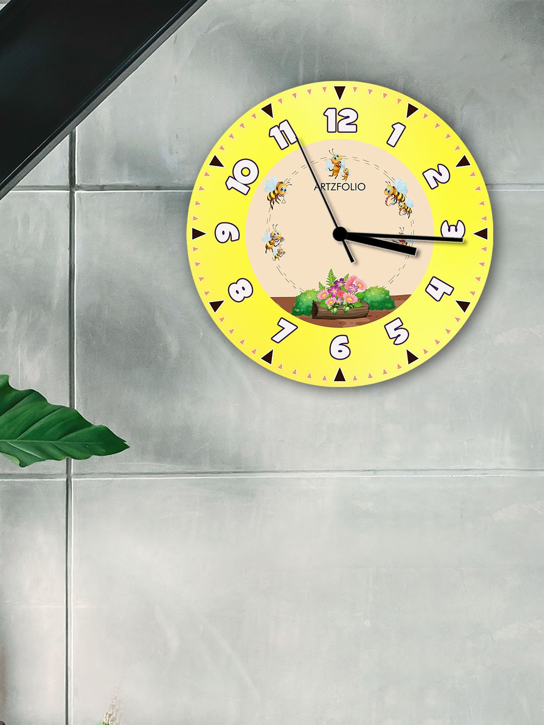 

ArtzFolio Multicoloured Printed Contemporary Wall Clock, Multi