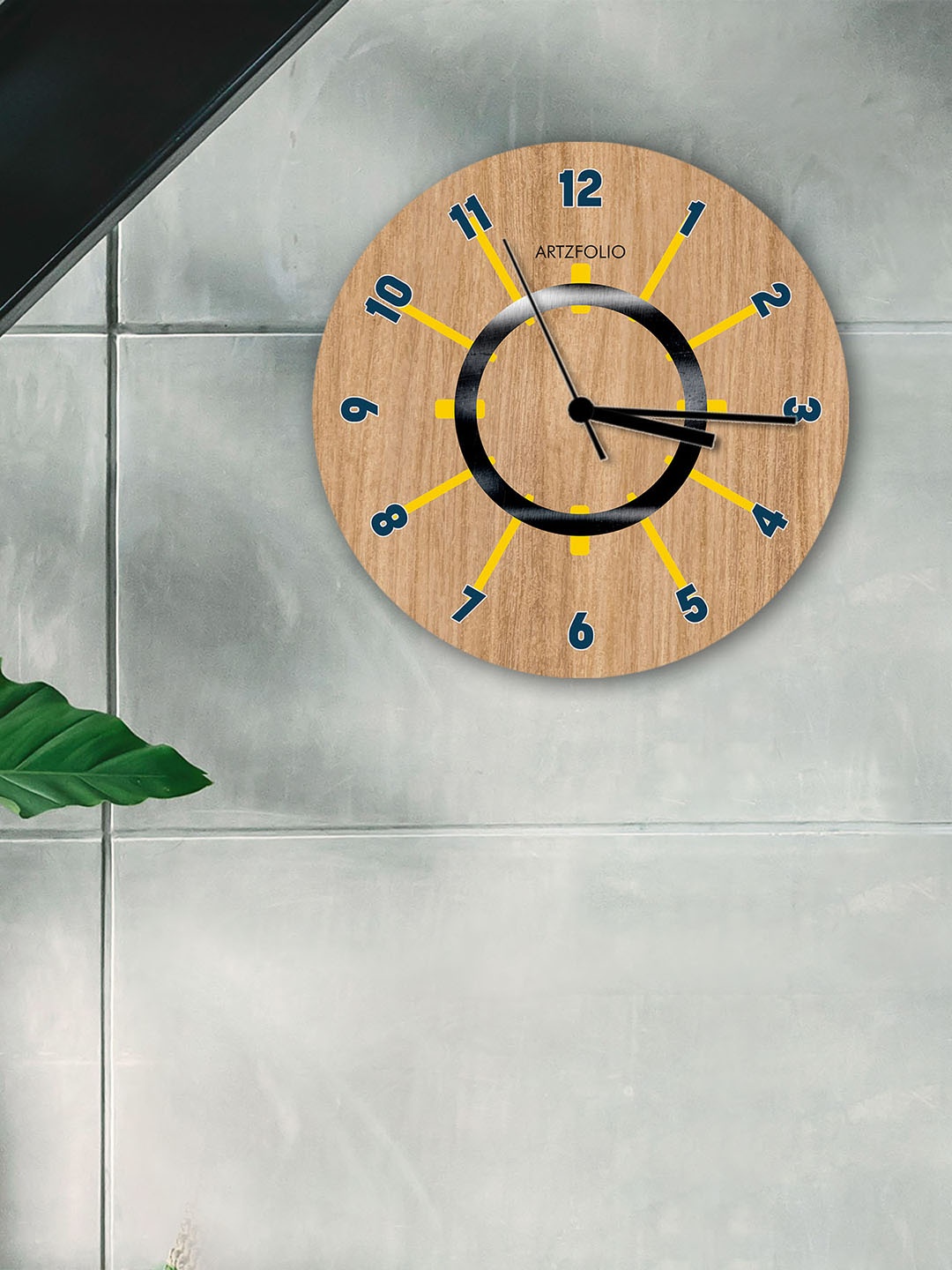 

ArtzFolio Multicoloured Printed Contemporary Wall Clock, Multi
