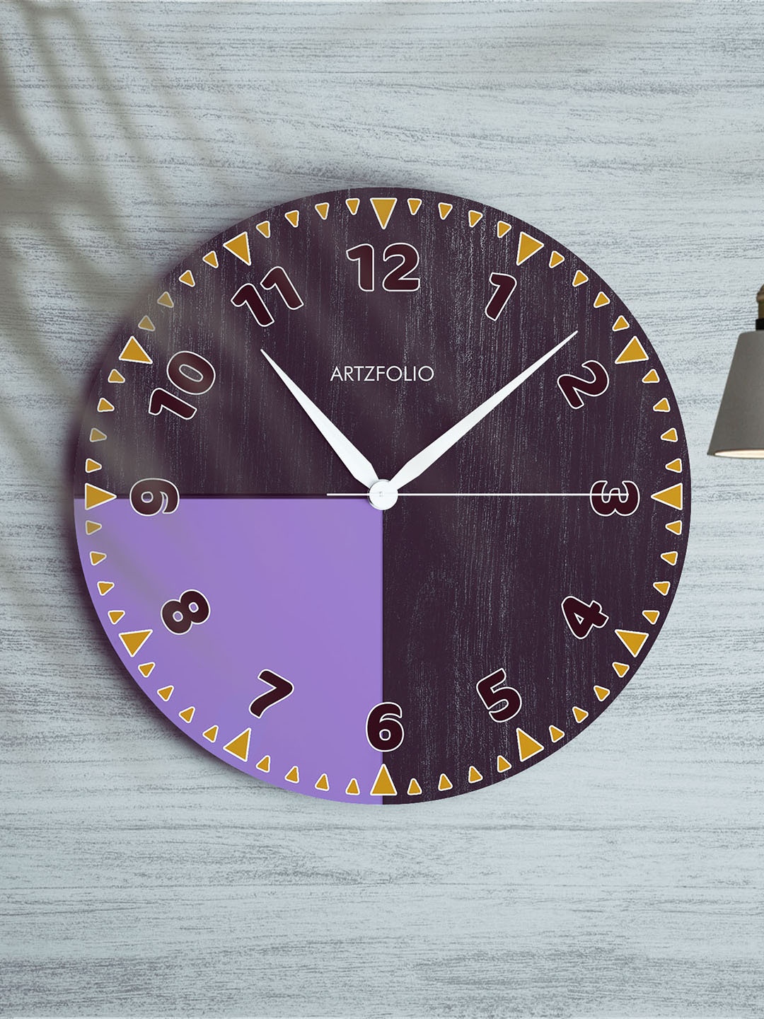 

ArtzFolio Multicoloured Printed Contemporary Wall Clock, Multi