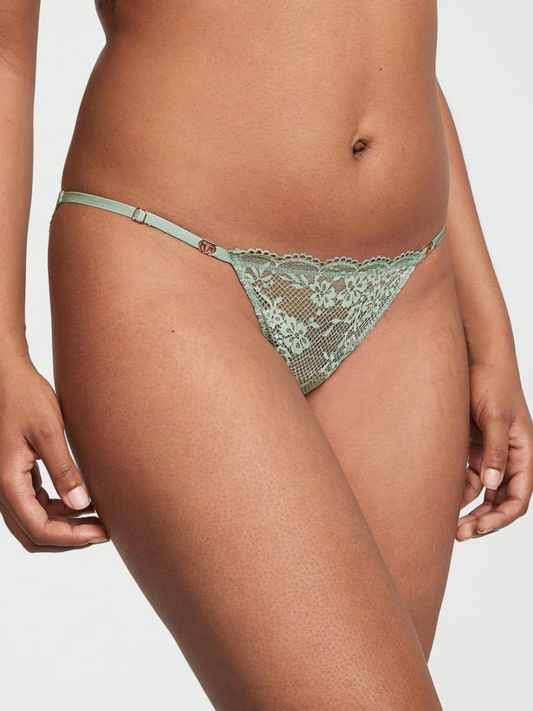 

Victoria's Secret Self Design Low-Rise Lace Bikini Briefs 1122182863BQ, Green