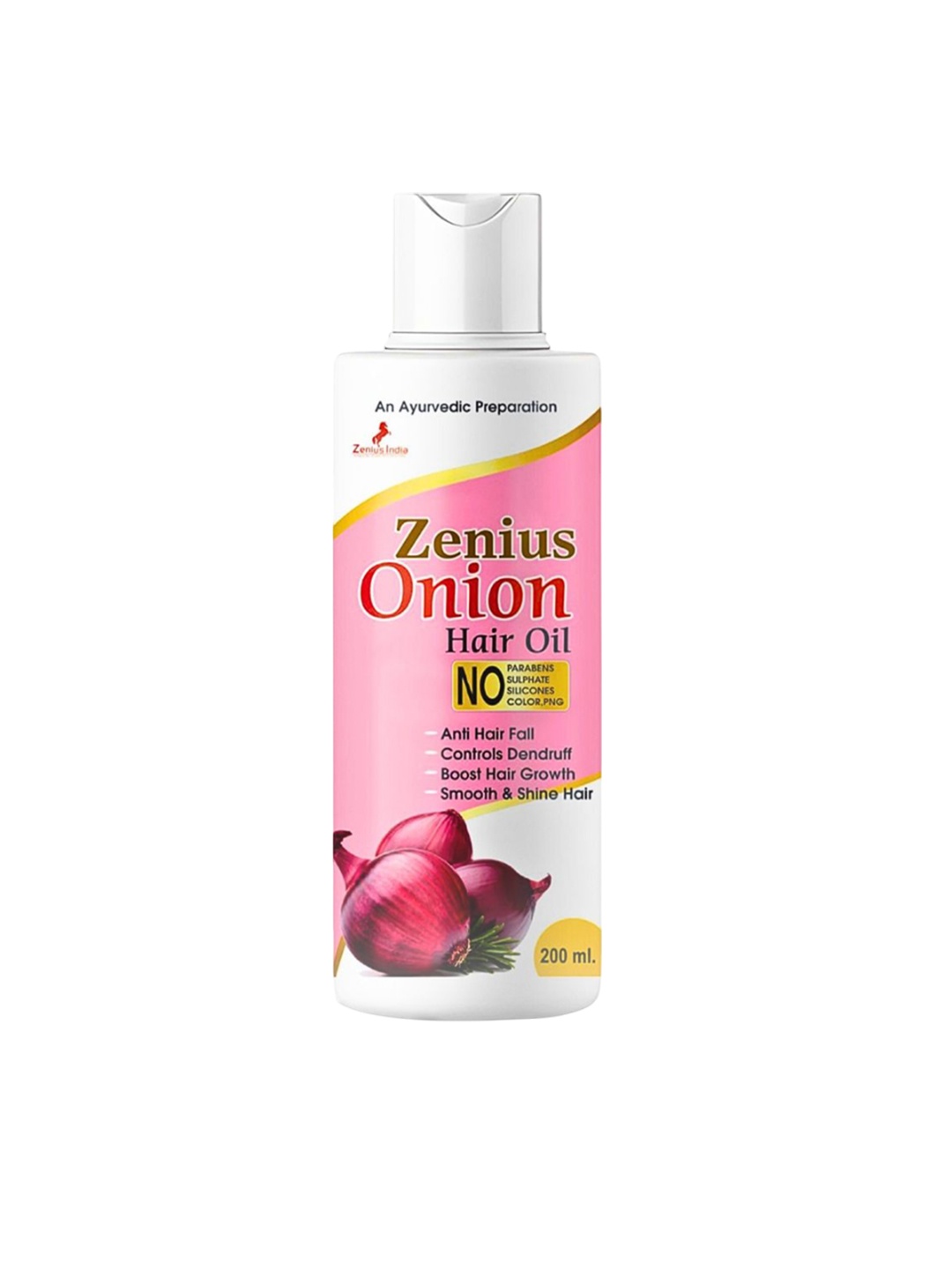 

Zenius India Smooth & Shine Onion Hair Oil - 200 ml, Brown