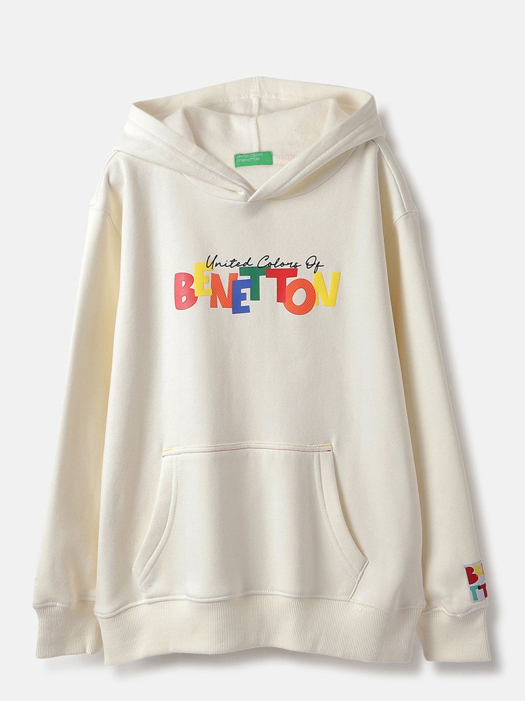 

United Colors of Benetton Boys Printed Sweatshirt, White