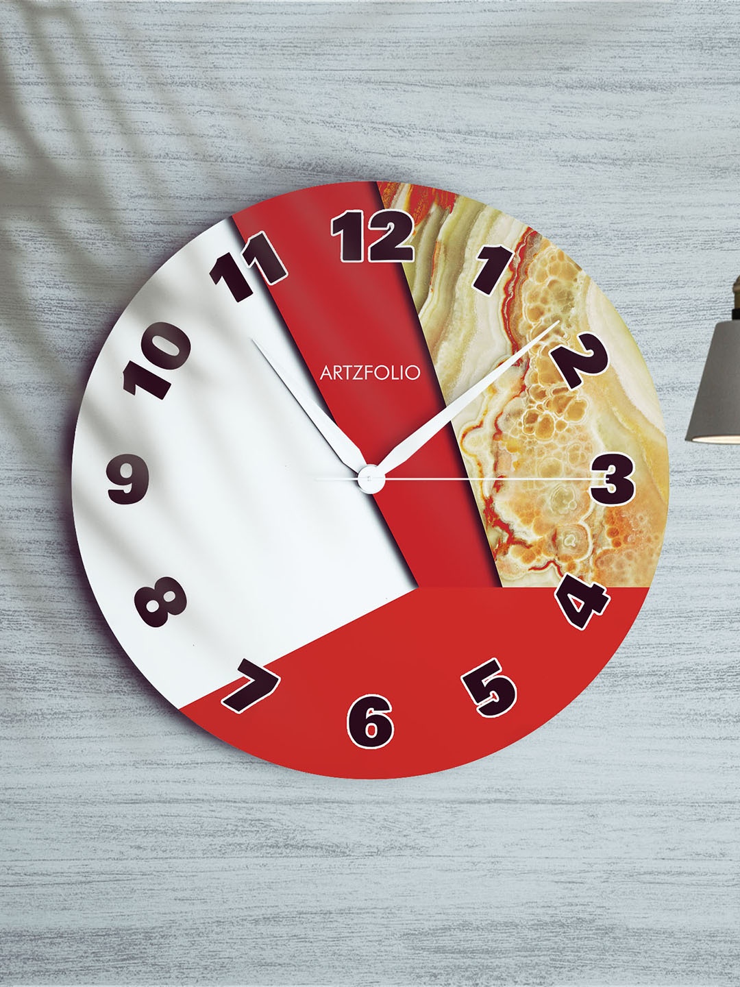

ArtzFolio Multicoloured Printed Contemporary Wall Clock, Multi