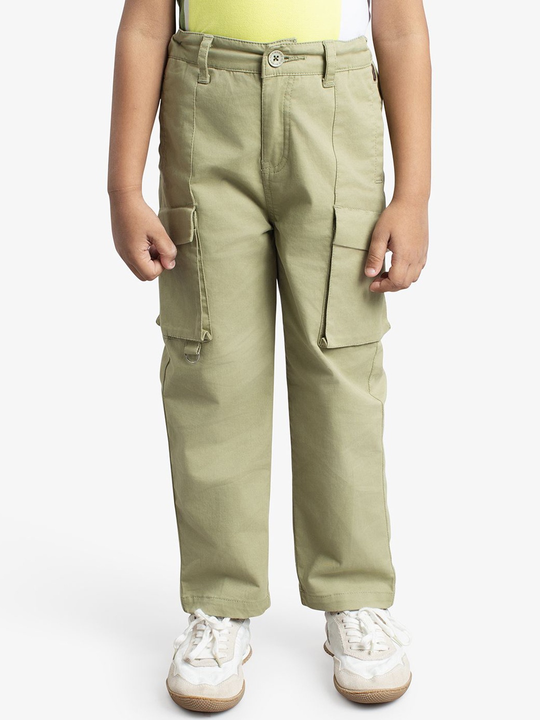 

Ed-a-Mamma Boys Relaxed Cargos Trousers, Olive