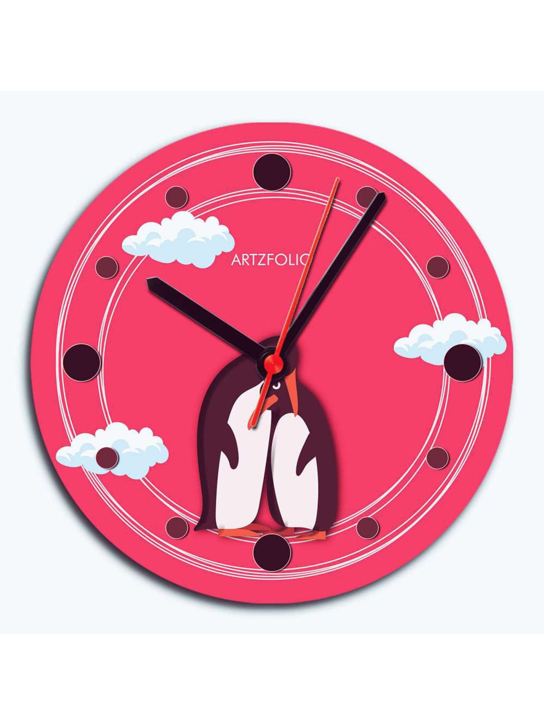

ArtzFolio Multicoloured Printed Contemporary Wall Clock, Multi