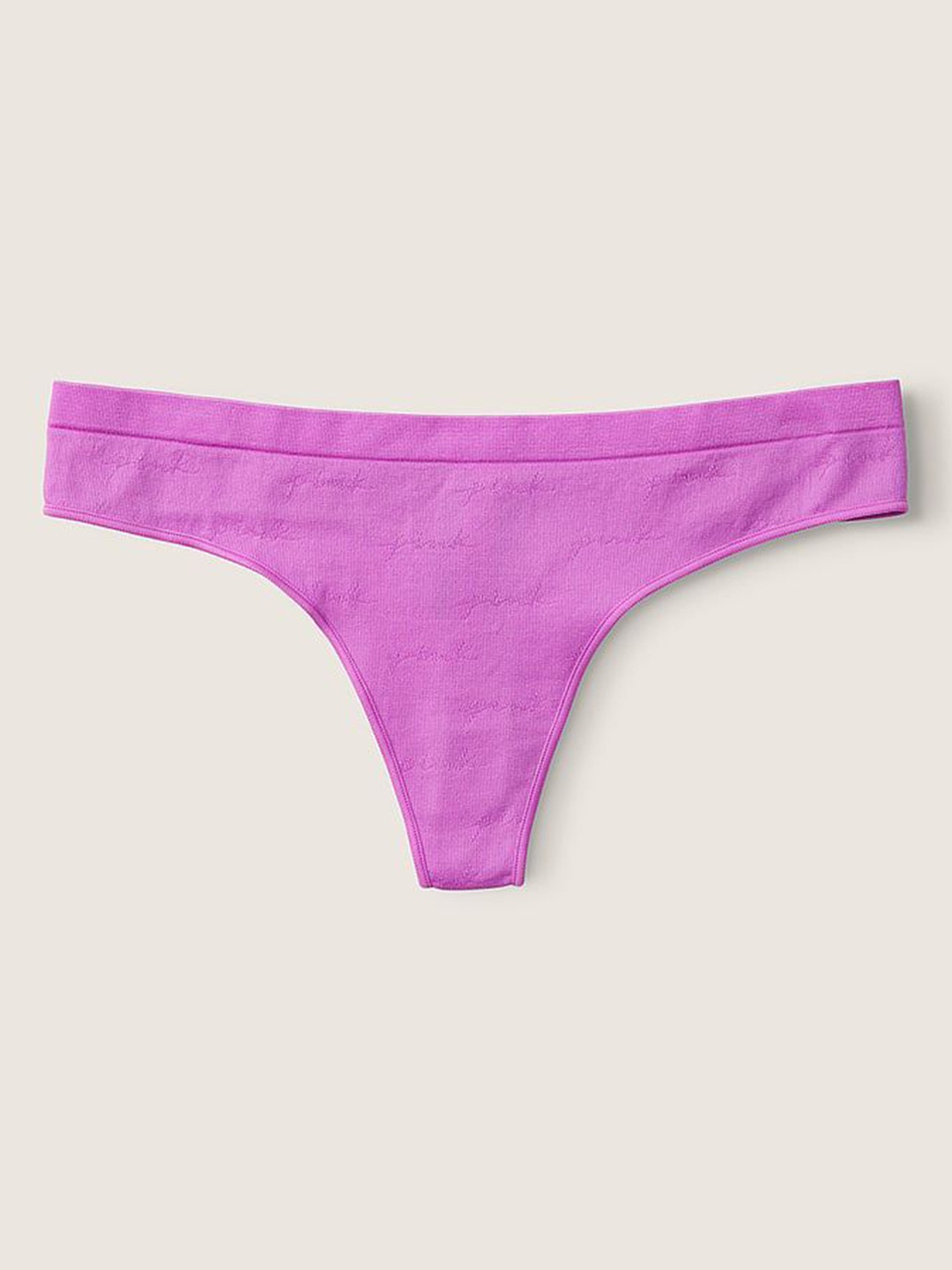 

Victoria's Secret PINK Seamless Low Rise Thong Briefs 1119938735P4, Purple