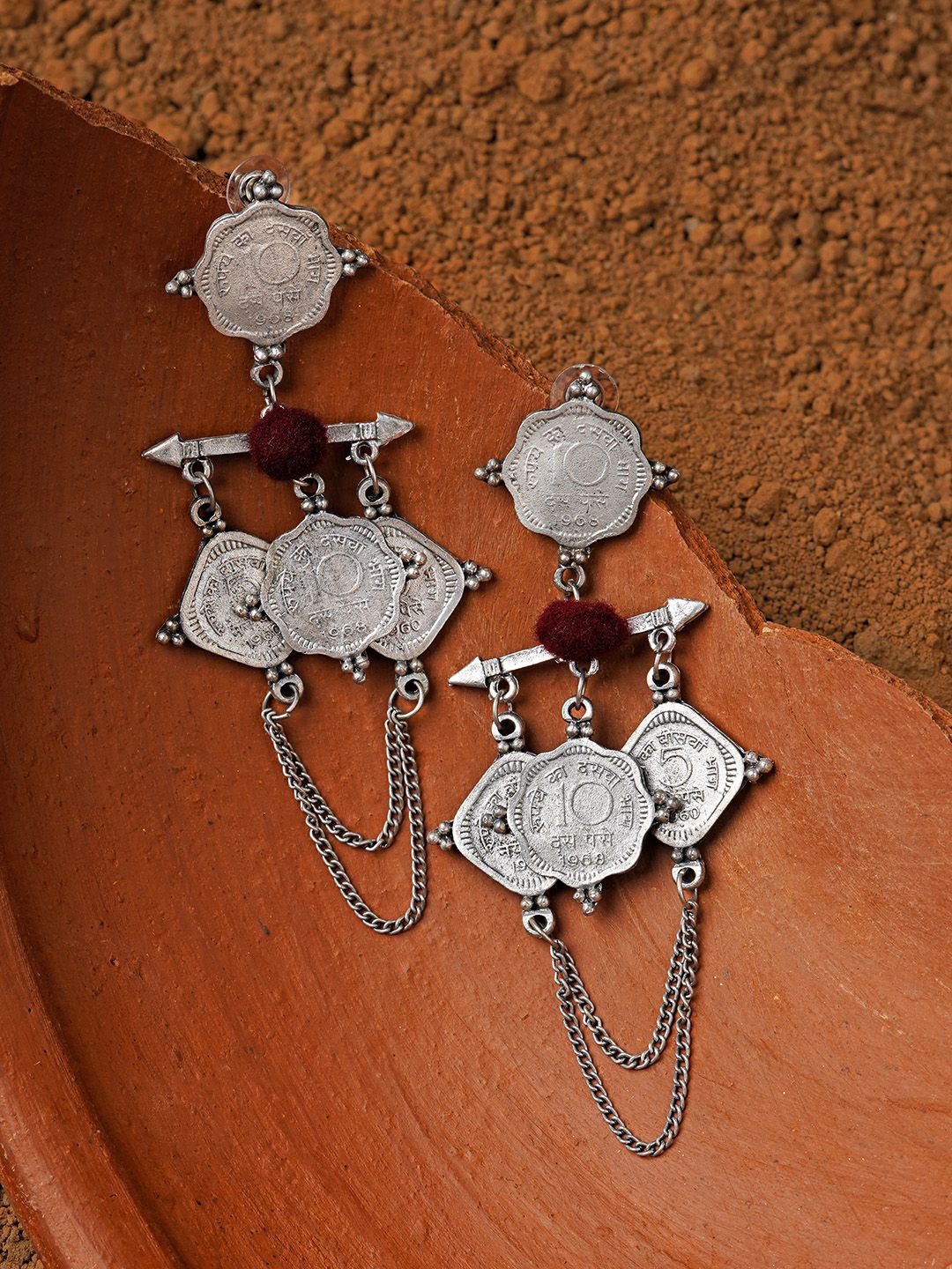 

TEEJH Contemporary Drop Earrings, Silver