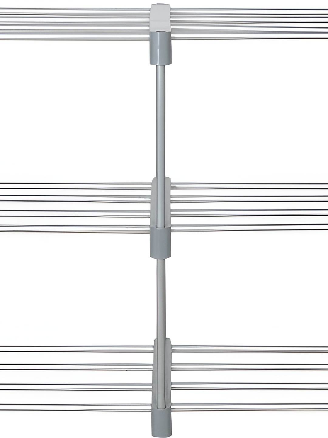 

Decent Hut Dark Grey 6 Shelves Metal Foldable Shoe Rack