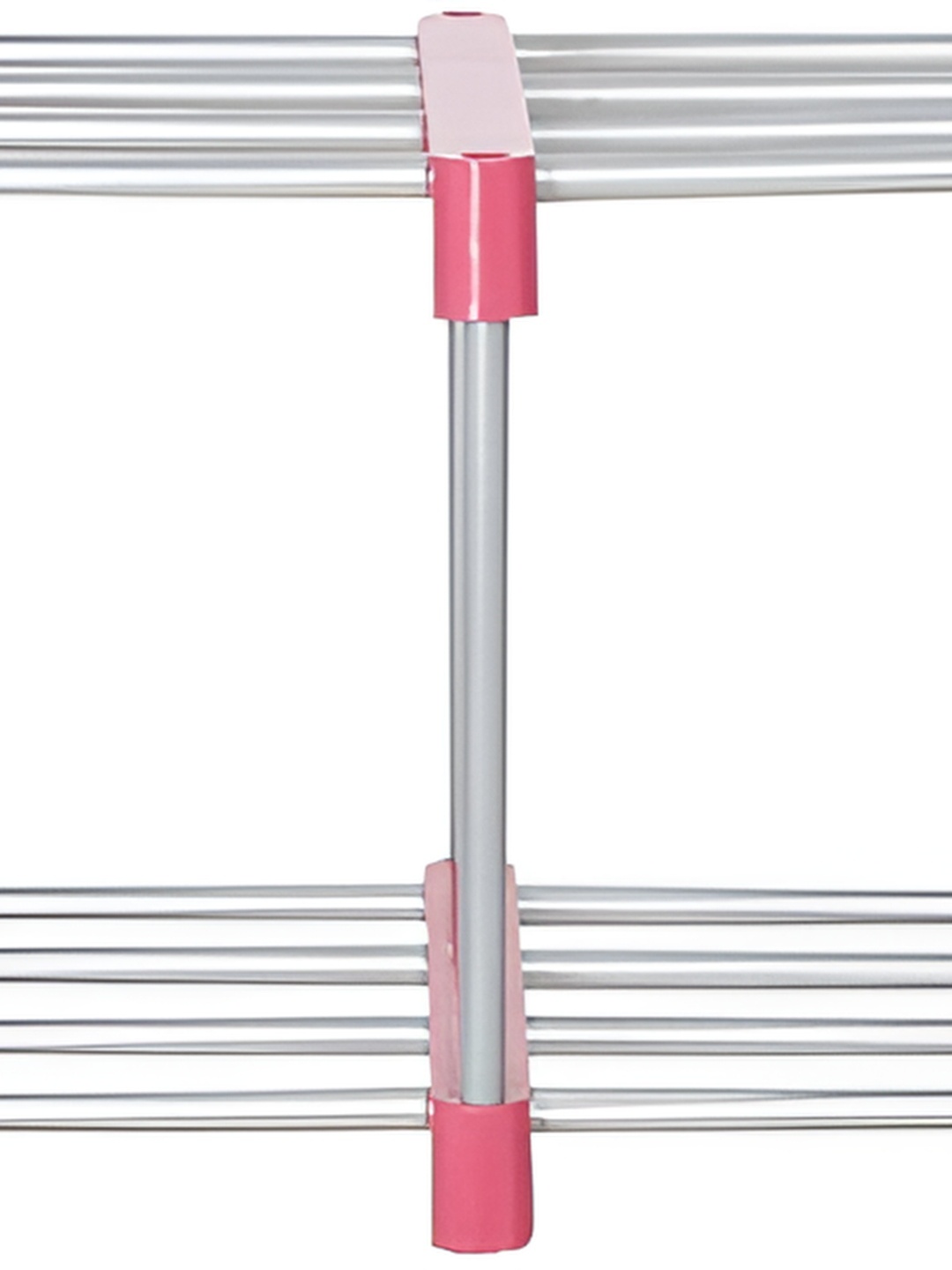 

Decent Hut Pink & Silver Toned 4 Tier Rectangle Stainless Steel Shoe Rack