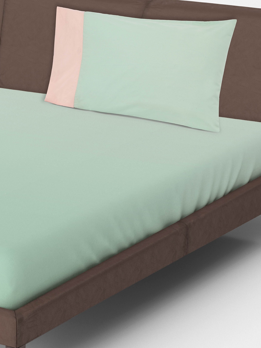 

10Club Single Bedsheet with 1 pillow cover, Green