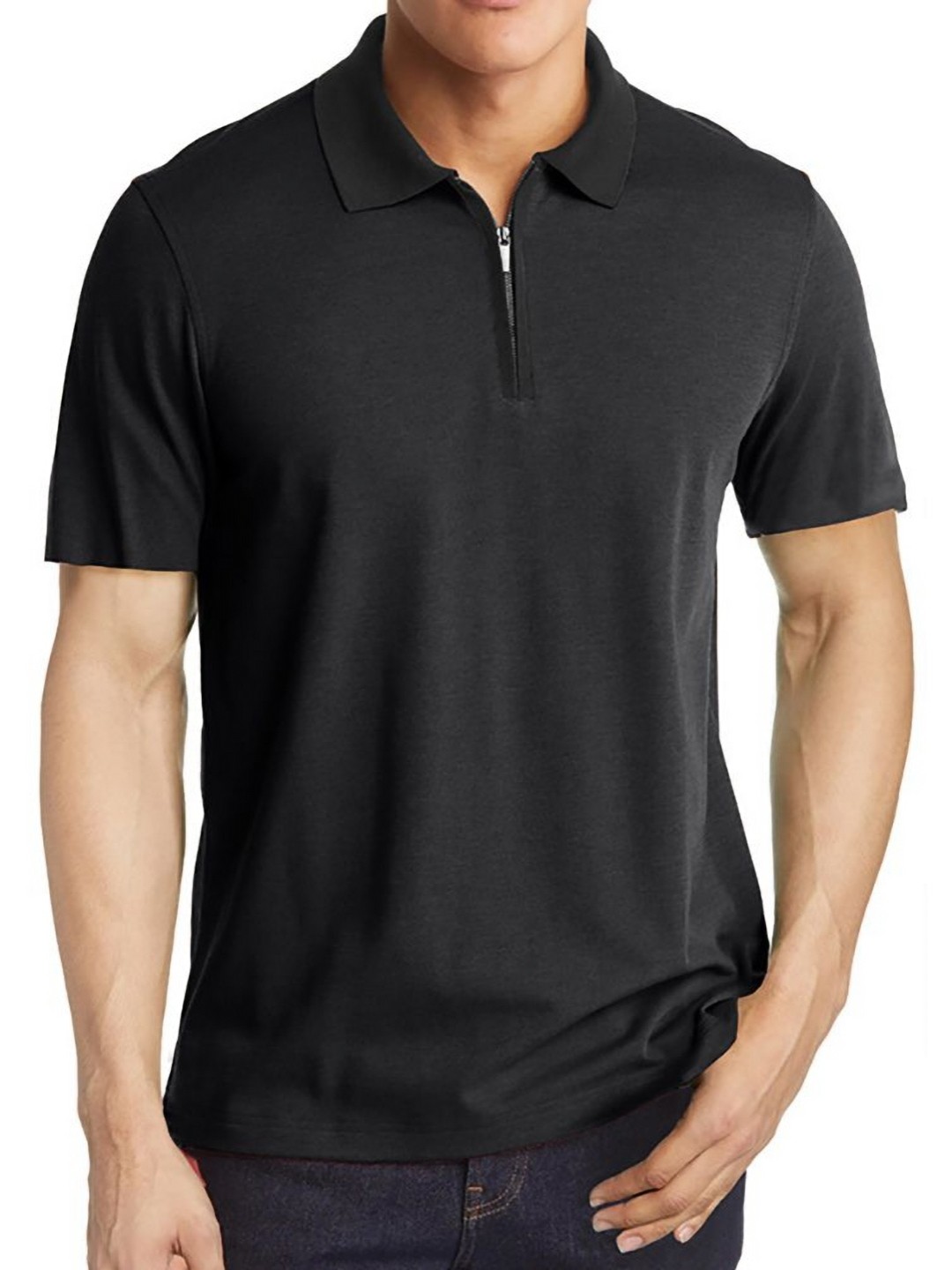 

StyleCast x Revolte Men Solid Polo Collar T-shirt, Black