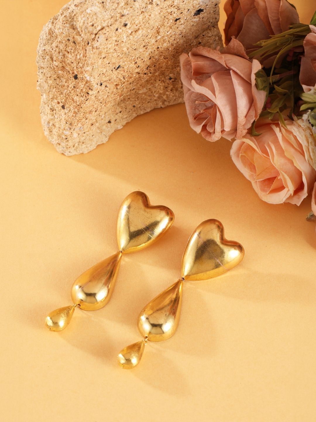 

KPOP Contemporary Drop Earrings, Gold