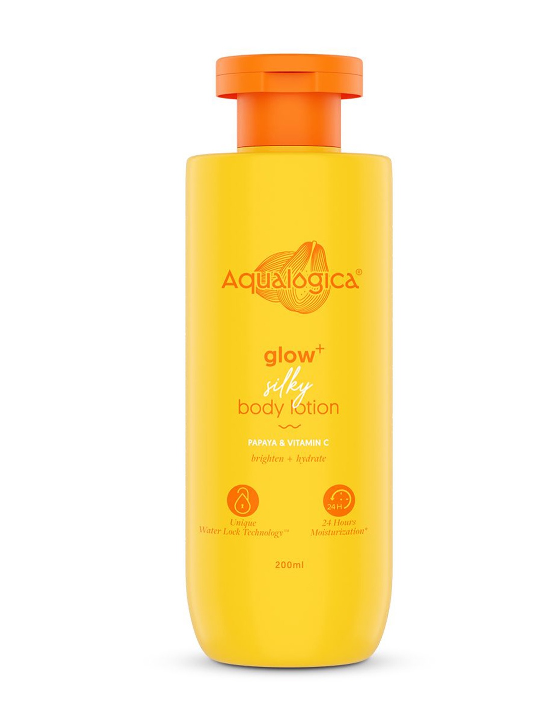

Aqualogica Glow+ Silky Vitamin C & Papaya Body Lotion - 200 ml, White