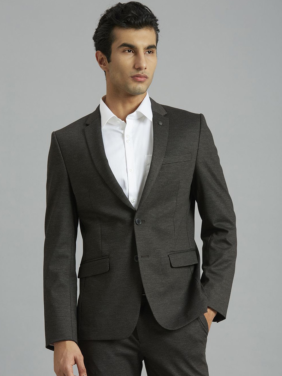 

Reid & Taylor Notched Lapel Single Breasted Blazer, Black