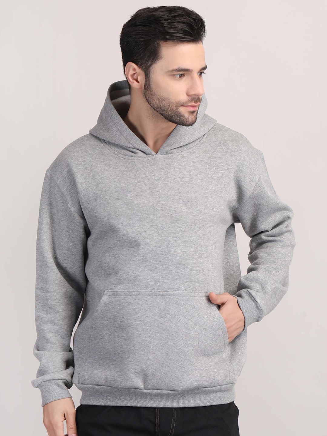 

Raxedo Men Hooded Sweatshirt, Grey