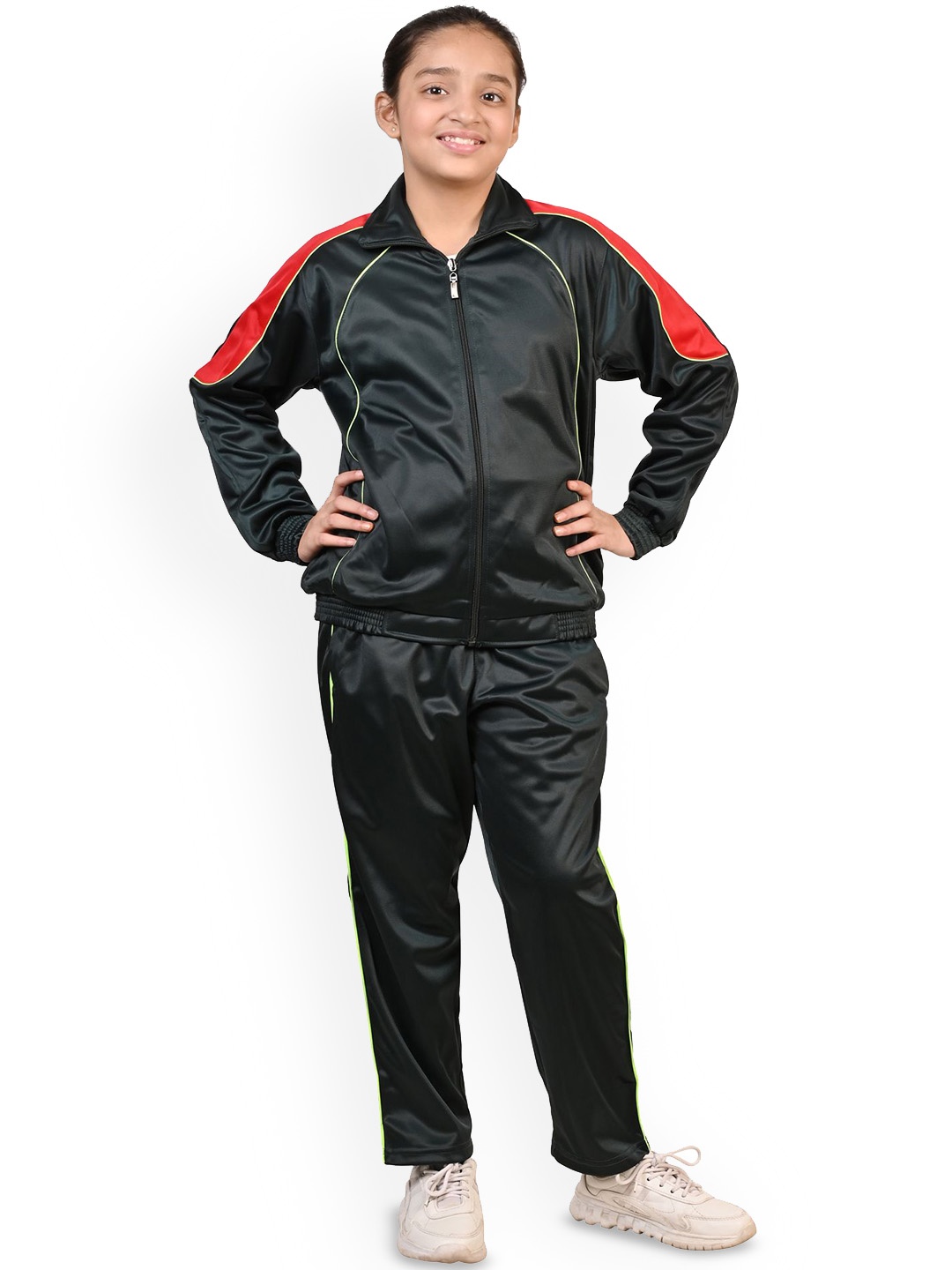

BAESD Girls Mid-Rise Tracksuit, Black