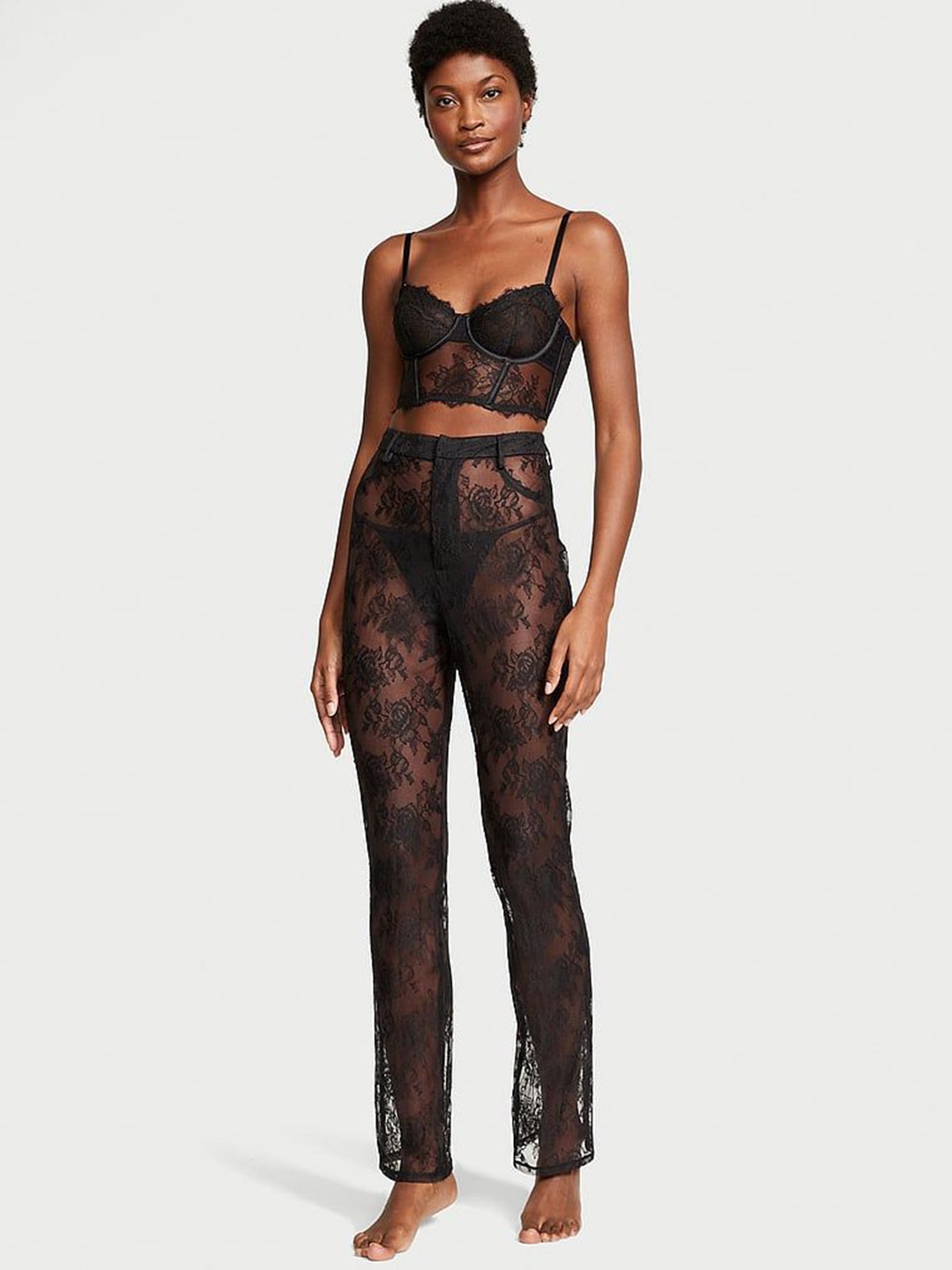 

Victoria's Secret Self Design Swimwear Coverup Bottoms, Black