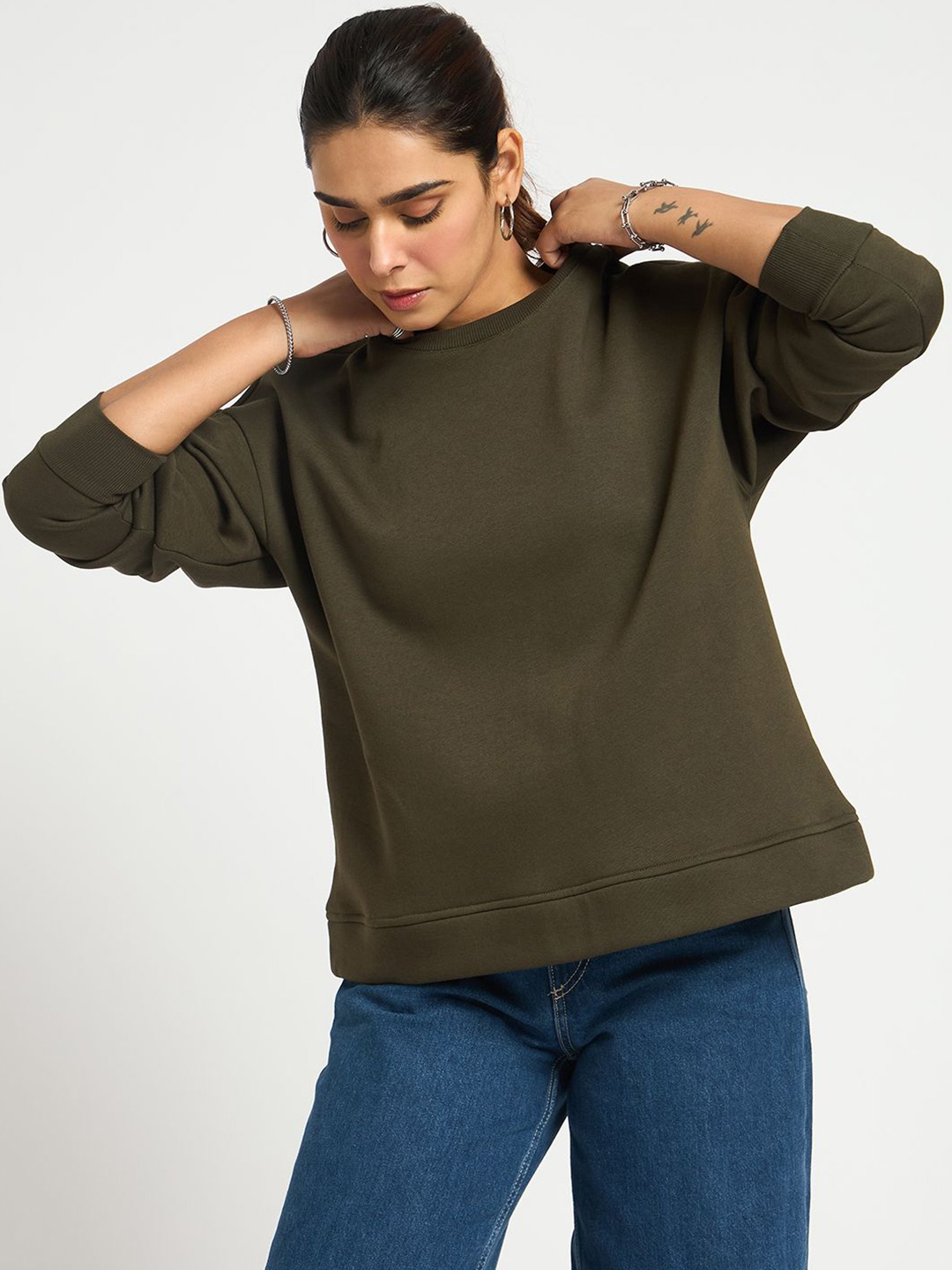 

FEMMELLA Women Sweatshirt, Olive