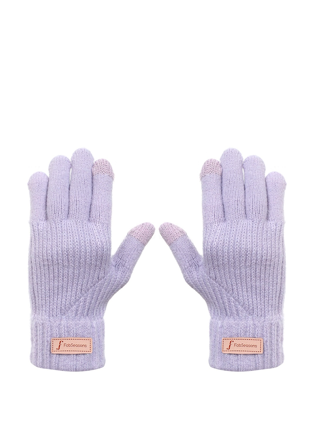 

FabSeasons Women Acrylic Winter Gloves, Purple