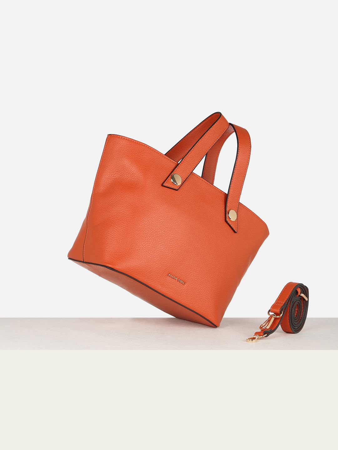 

Allen Solly Woman PU Shopper Handheld Bag, Orange