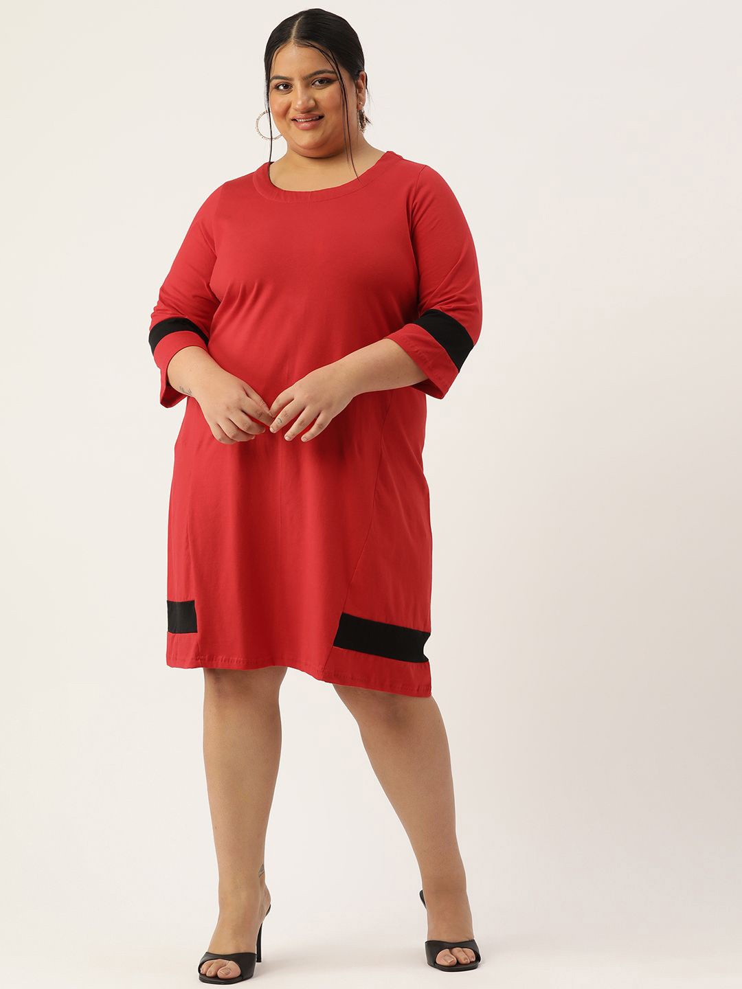 

theRebelinme A-Line Midi Dress, Red