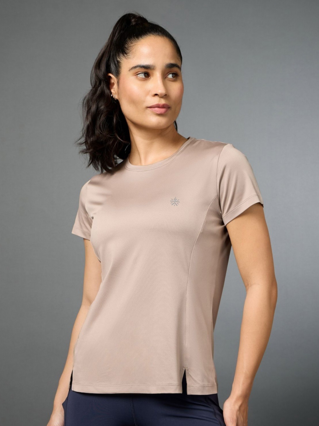 

CULT Moisture Wicking Move Forward Running Sports T-shirt, Beige