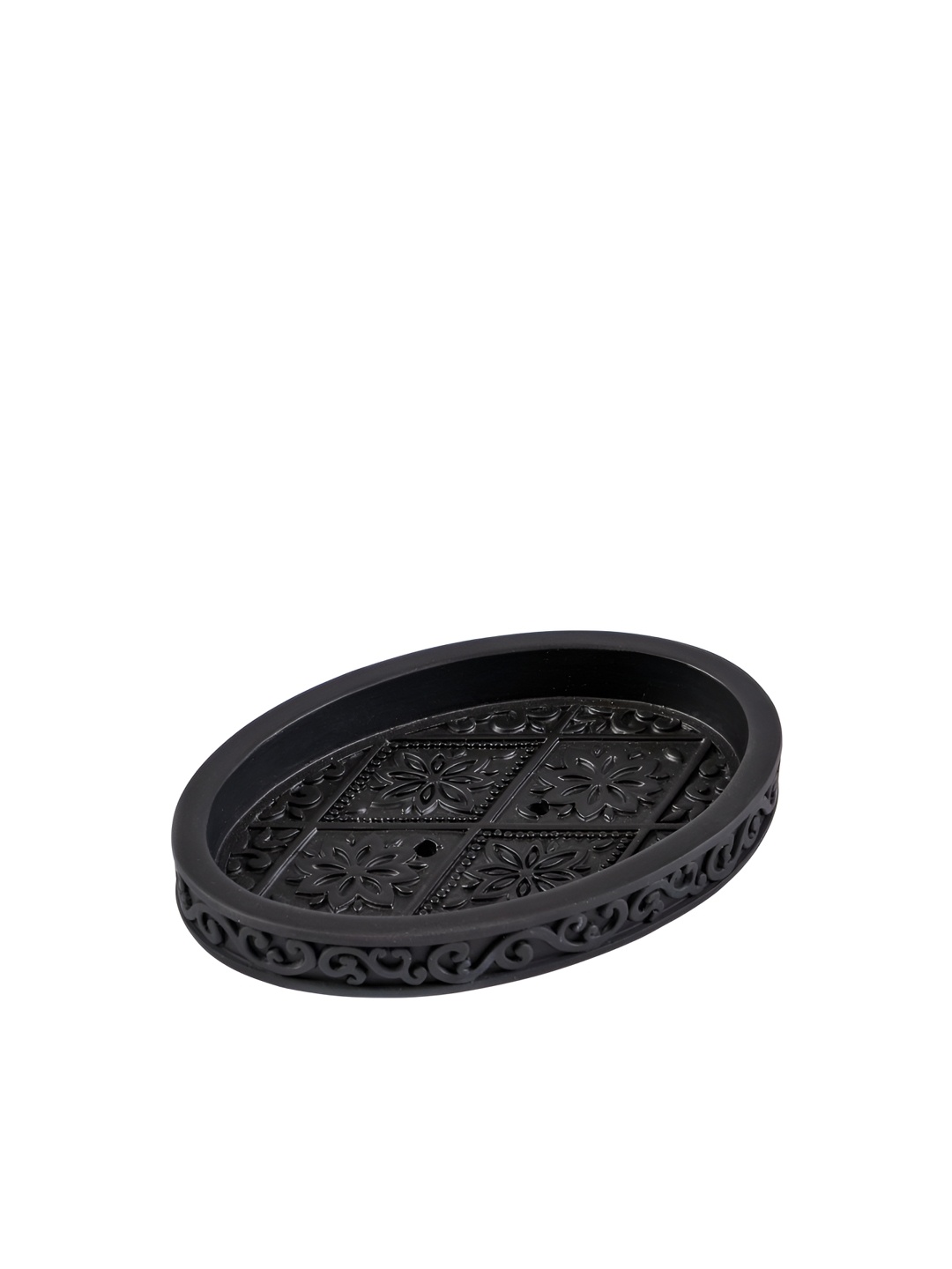 

Freelance Black Textured Polyresin Soap Dish