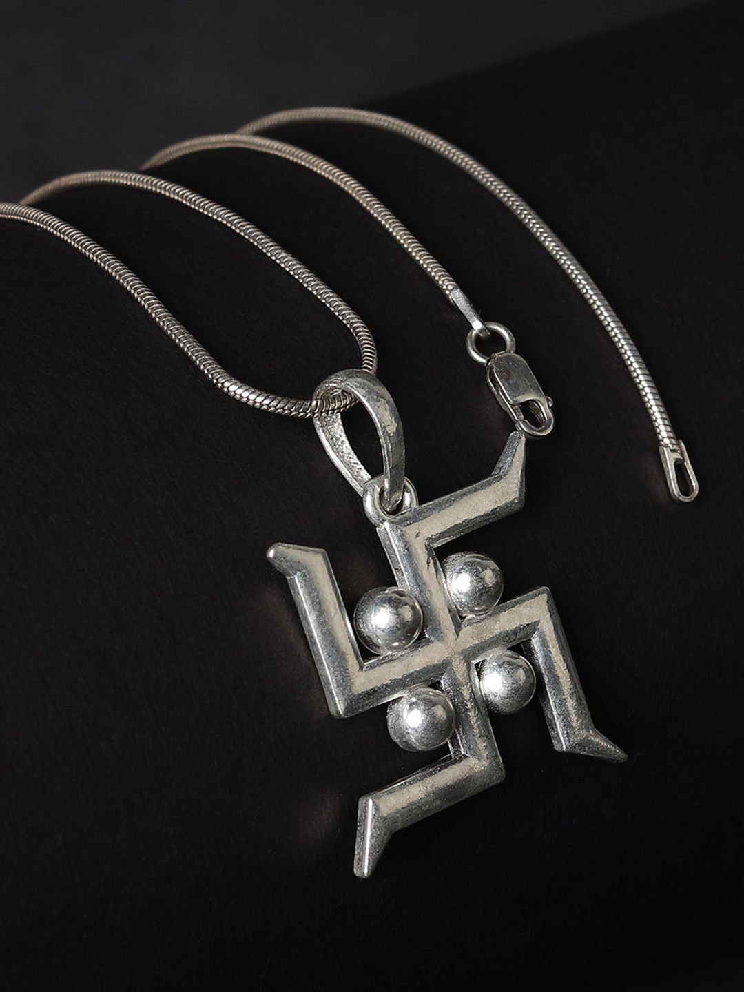 

AKSHAT SAPPHIRE Square Pendants, Silver