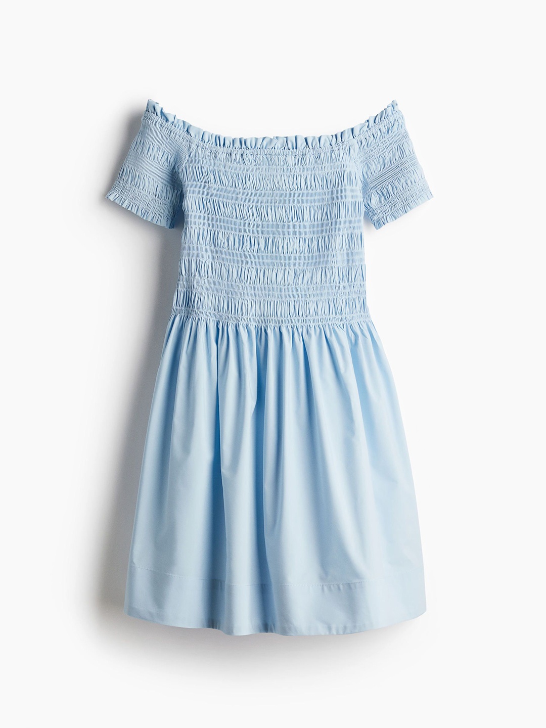 

H&M Smocked-Top Dress, Blue