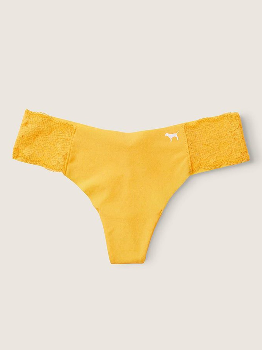 

Victoria's Secret PINK Self Design Low-Rise Thongs Briefs 1119917881U8, Yellow