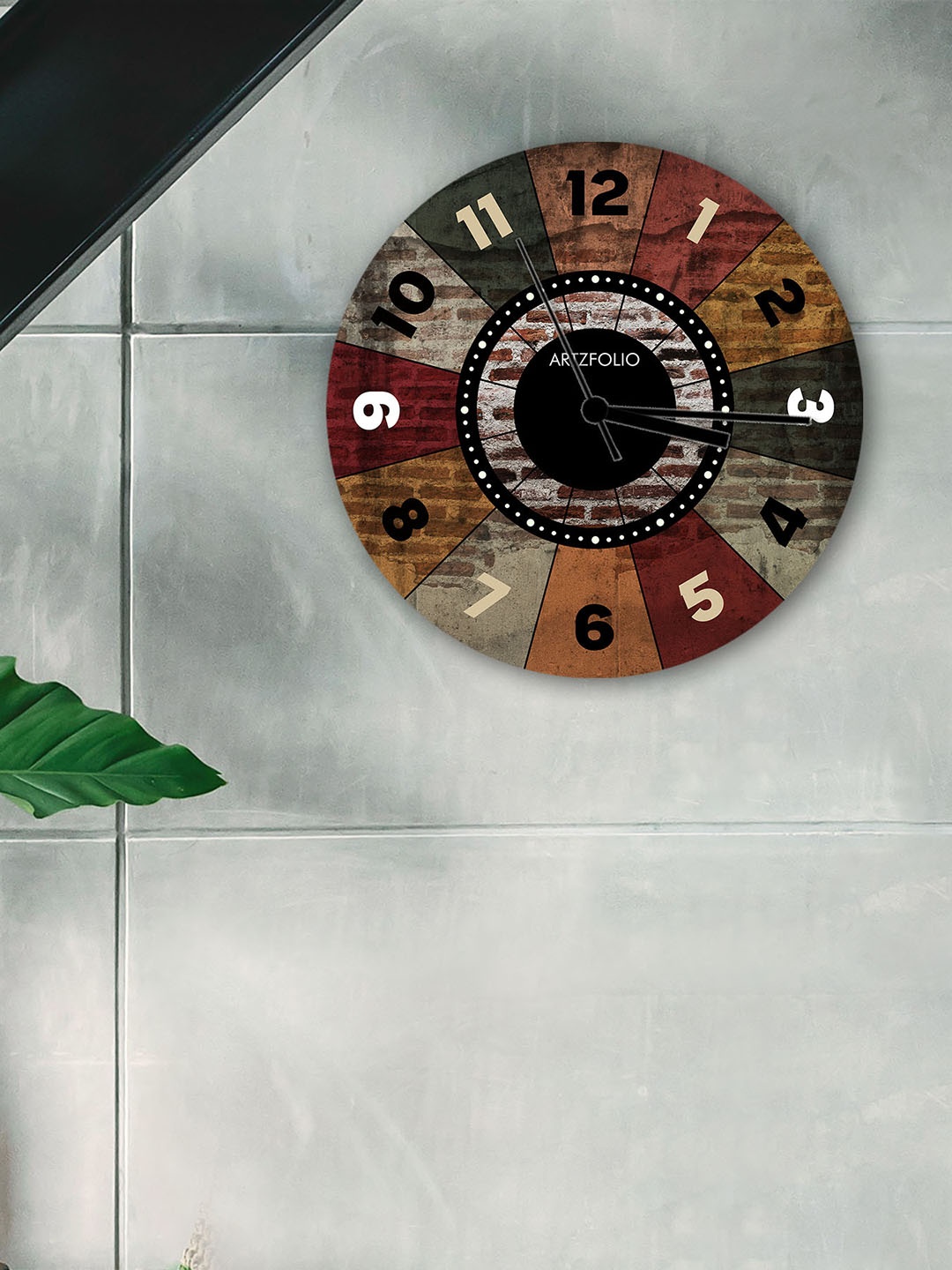 

ArtzFolio Multicoloured Printed Contemporary Wall Clock, Multi