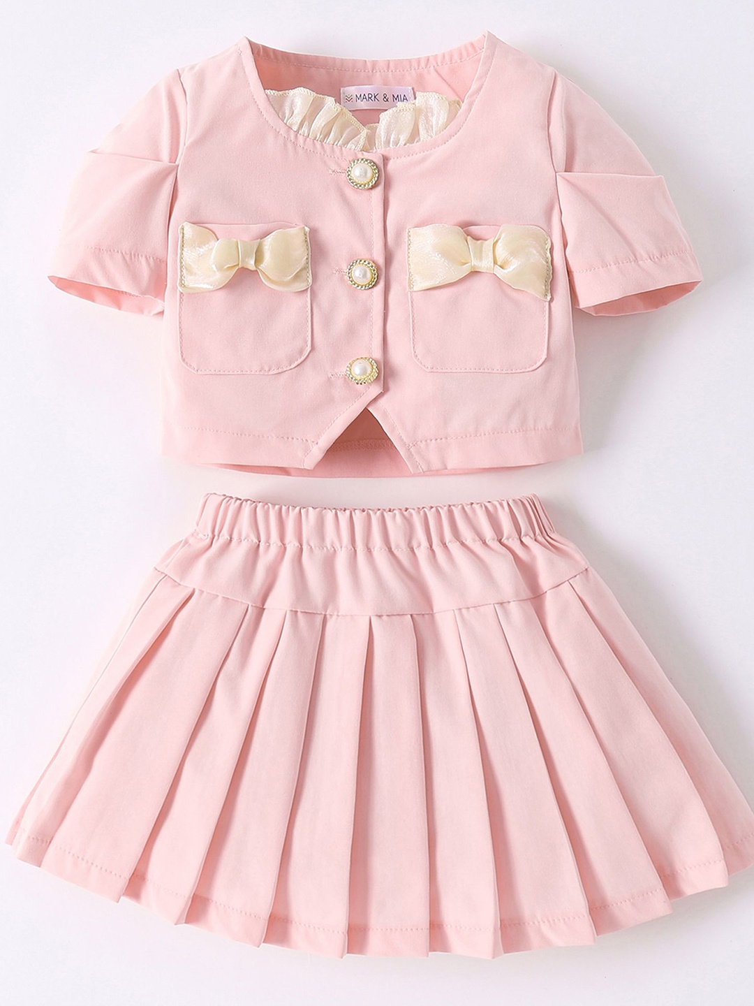 

Mark & Mia Girls Top with Skirt, Pink