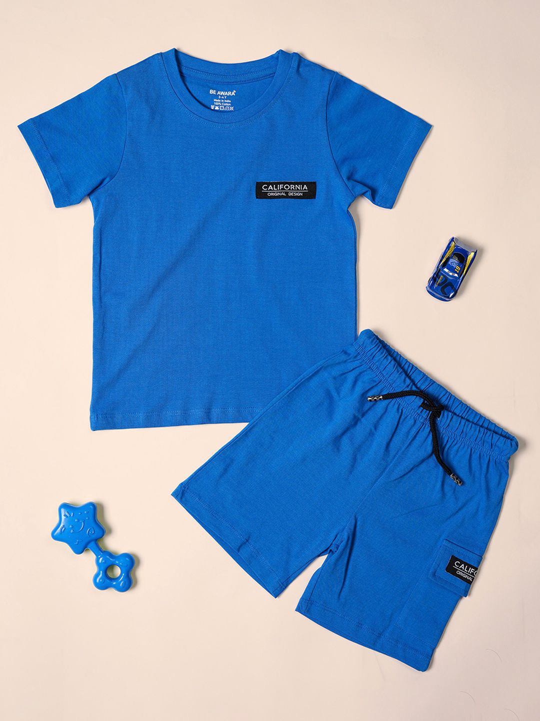 

BE AWARA Boys T-shirt with Shorts, Blue