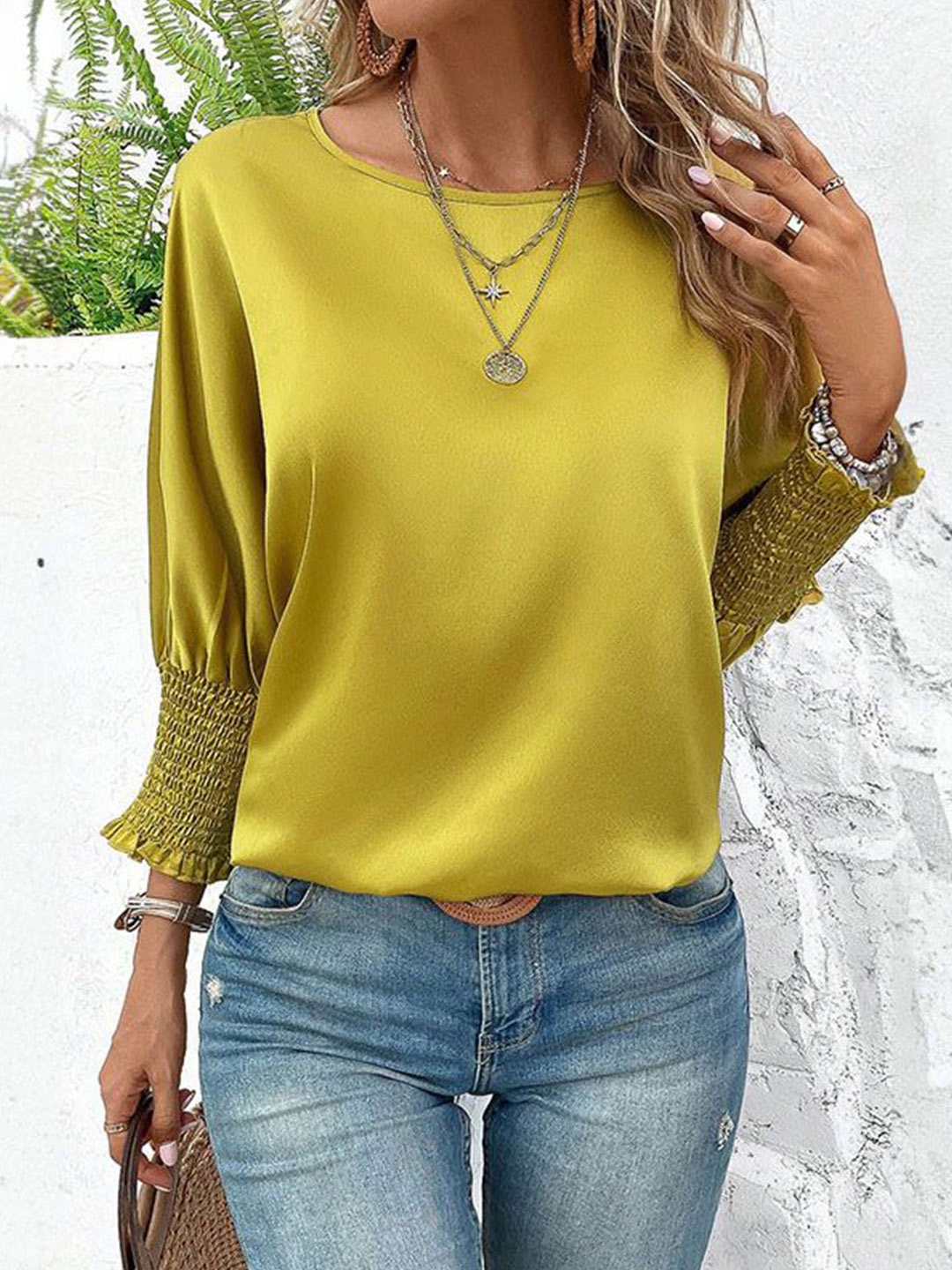 

StyleCast Extended Sleeves Top, Yellow