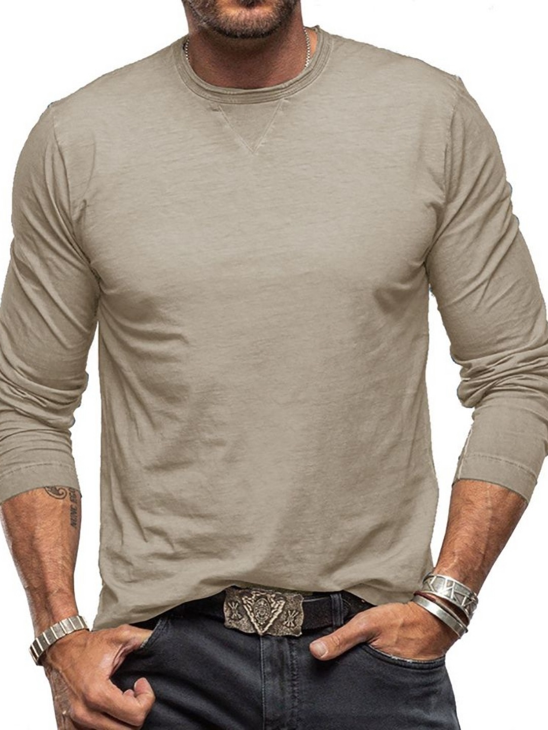 

StyleCast x Revolte Men T-shirt, Khaki