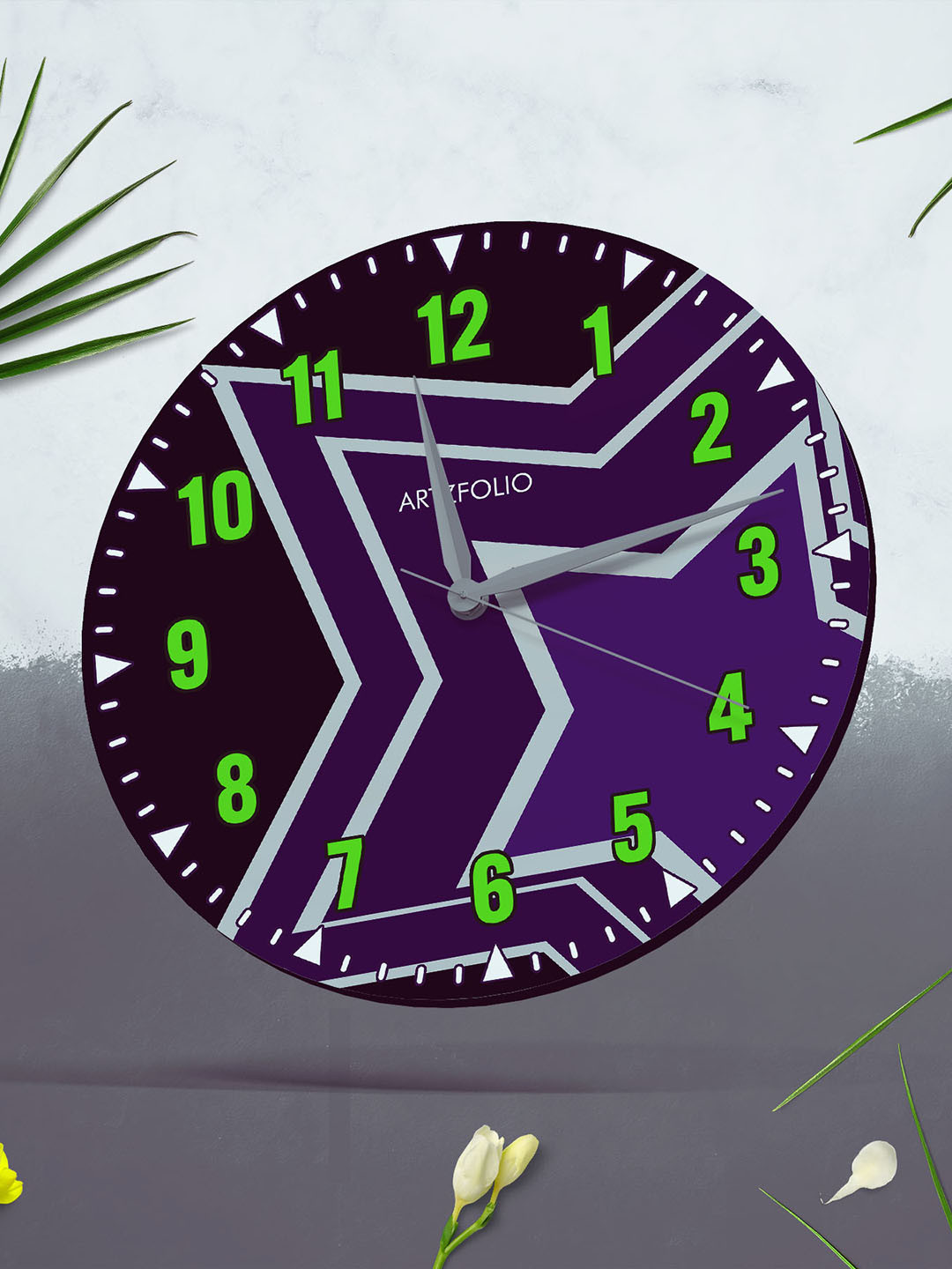 

ArtzFolio Multicoloured Printed Contemporary Wall Clock, Multi