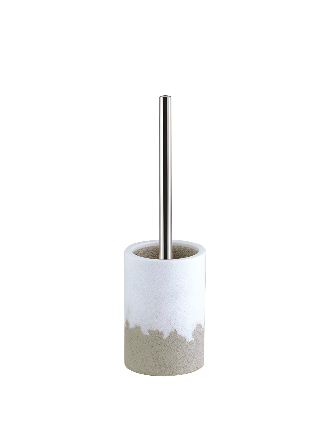 

Freelance White & Grey Textured Polyresin Toilet Brush Holder