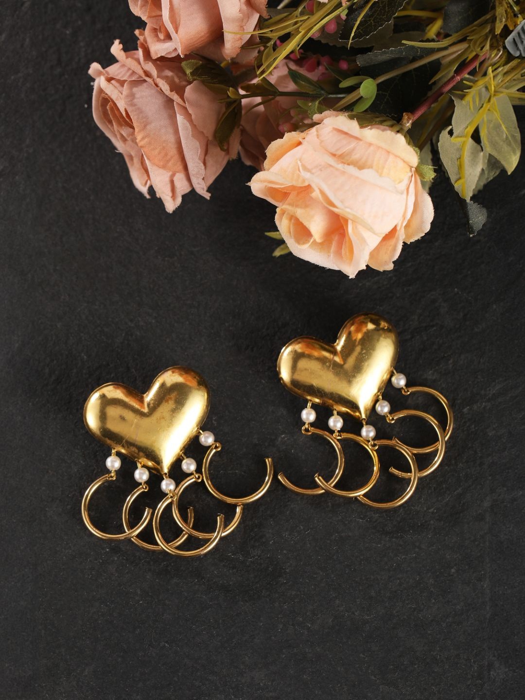 

KPOP Contemporary Drop Earrings, Gold