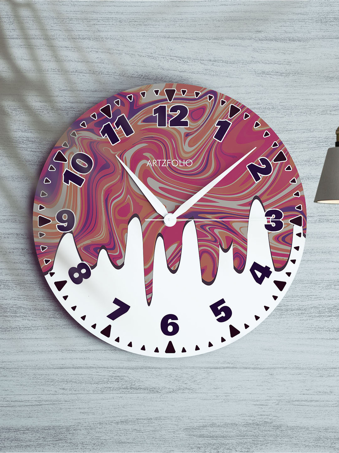 

ArtzFolio Multicoloured Printed Contemporary Wall Clock, Multi